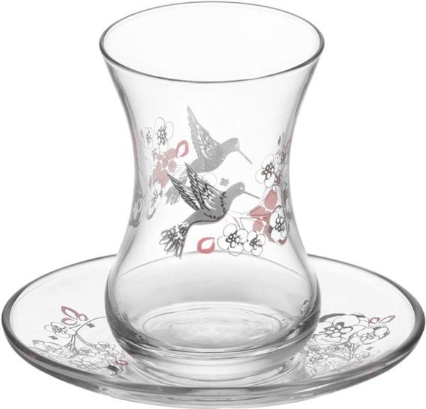 LAV 6'lı Doğa Çay Bardağı Takımı 12 Parça Kuşlar | DMT303-ASN274-5