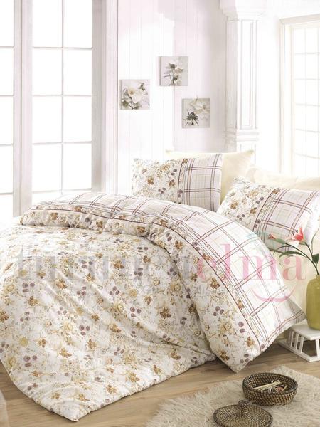 Kristal Irmak Çift Kişilik Pike Takımı Kahve | Kristal