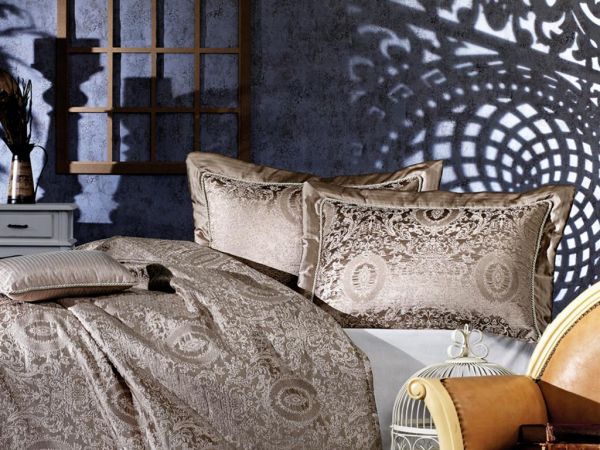 Linda Double Bedspread Set Cappucino