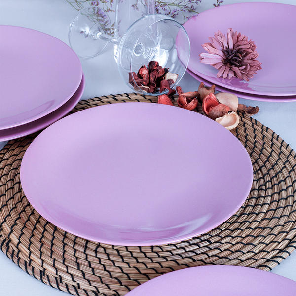 Assiette de service Violet Ege 25 Cm 6 Pièces | Keramika