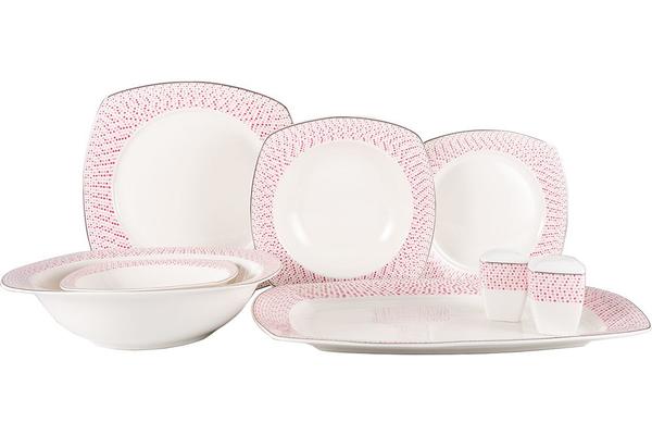 Seranova Mozaik Yemek Seti | Bone | Porselen | 28 Parça | 6 Kişilik | MCK-0023