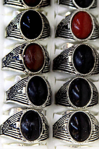 Tuğralı Erkek Yüzüğü 42'li Paket-6128