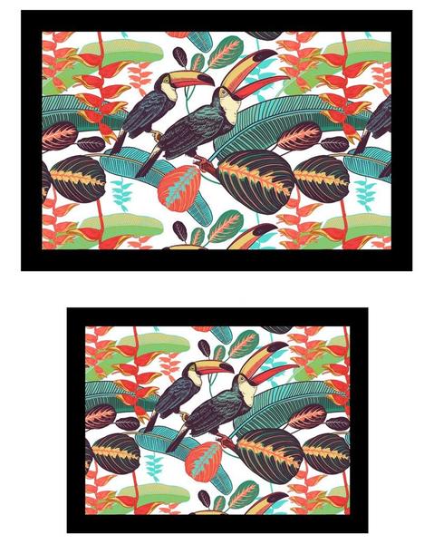 Bayev Birds 2`li Banyo Paspas Seti Klozet Takımı 19 1293