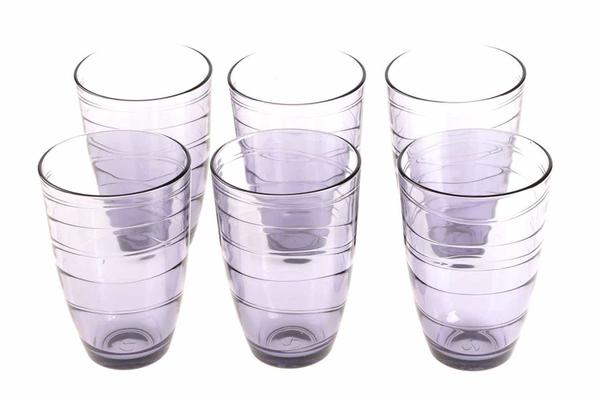 Paşabahçe Meksika 6 Parça Su Bardağı Seti | Mor | 360ml | 52460-Lila