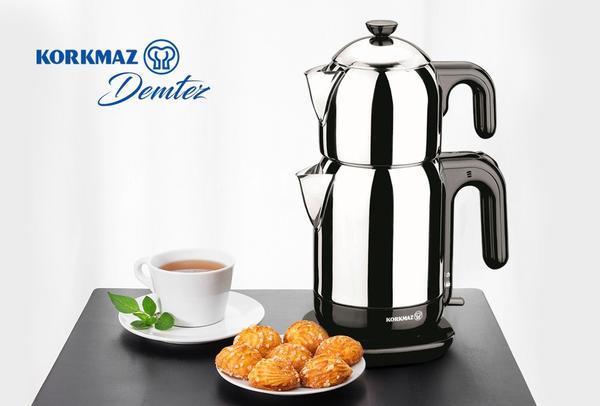 Korkmaz Demtez elektrikli caydanlik 2,7 litre