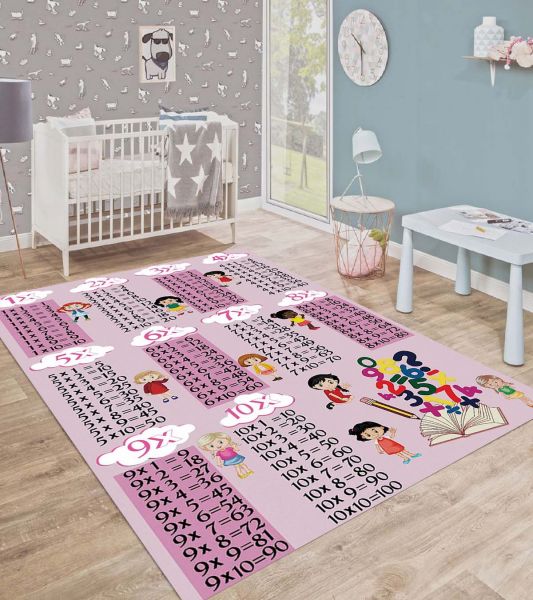 Birkilim Washable Silky Non-Slip Base Kids Room Carpet | MLN-IP-SD-502
