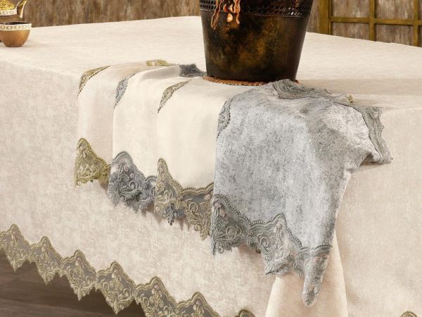 Mitgift Livza 5-teiliges Wohnzimmer-Set Grau