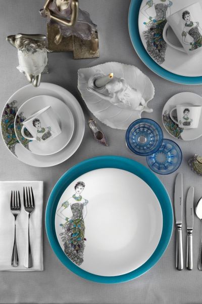 Kütahya Porselen Kadınlarım Serisi 9440 Desen 24 Parça Yemek Seti