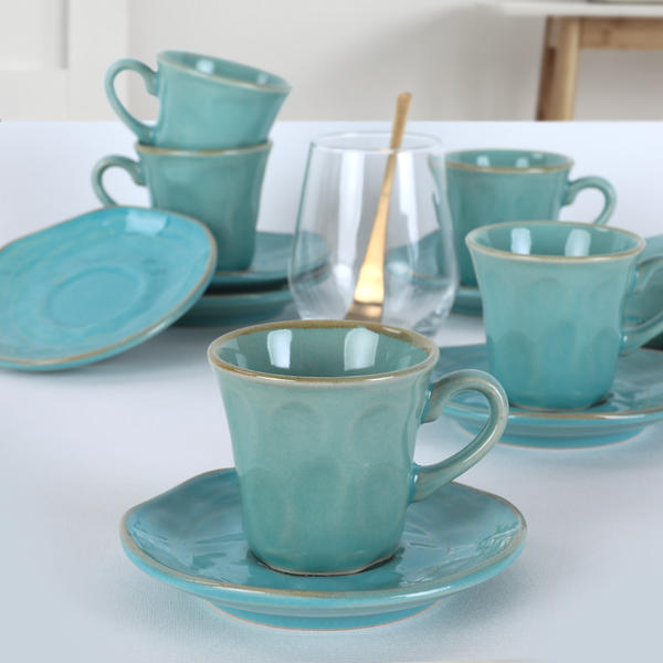 Keramika | Ocean 12 Parça 6 Kişilik Kahve Takımı