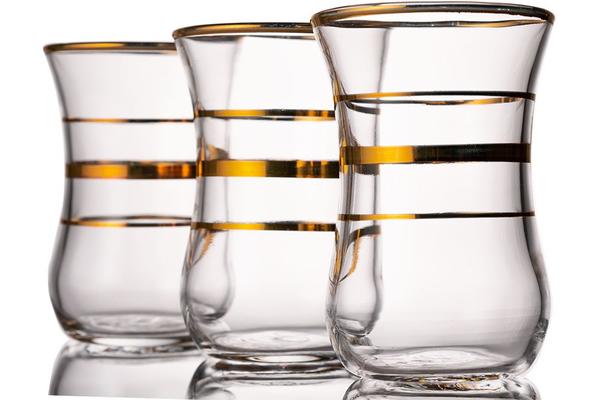 Paşabahçe 6 Adet Çay Bardağı Seti | 42011-Gold