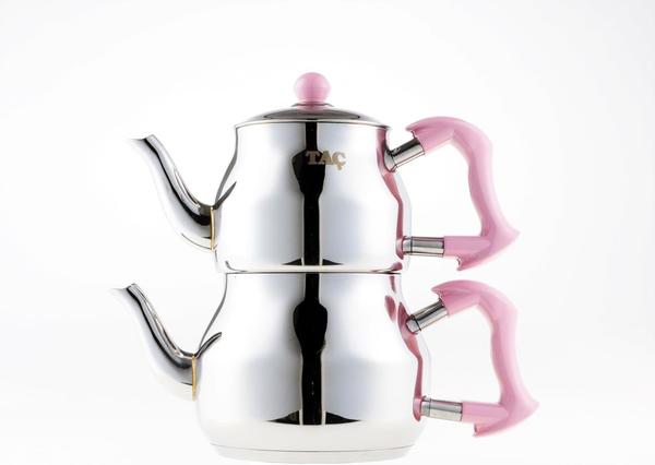 Taç Asya Mini Çaydanlık 1.2 Litre | Pembe | İndüksiyon | TAC-4846