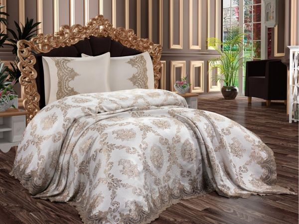 Dowery Miray Ensemble piqué 6 pièces Beige