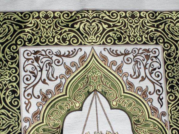 Lüx Şönil Seccade Seti Siyah