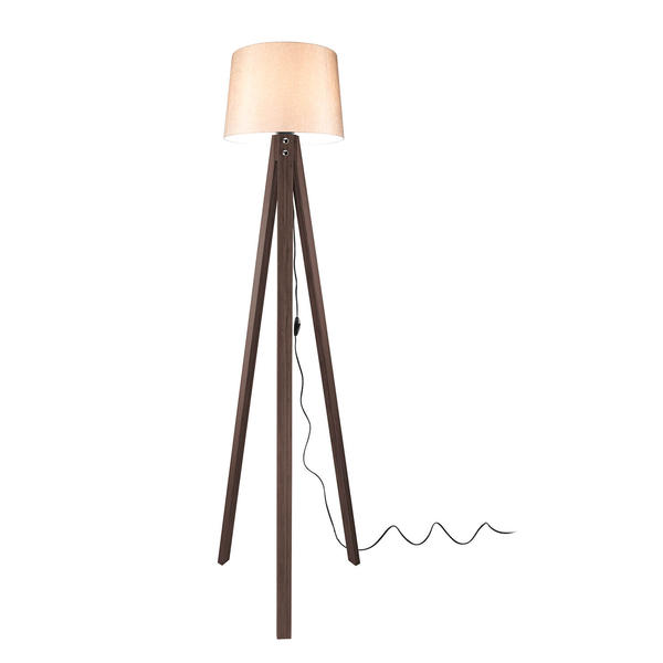 Deko Floor Lamp Walnut Foot Powder Hat