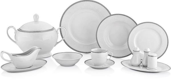 Neva Prestige 85 Parça Porselen Yemek Takımı | 12 Kişilik | N2645
