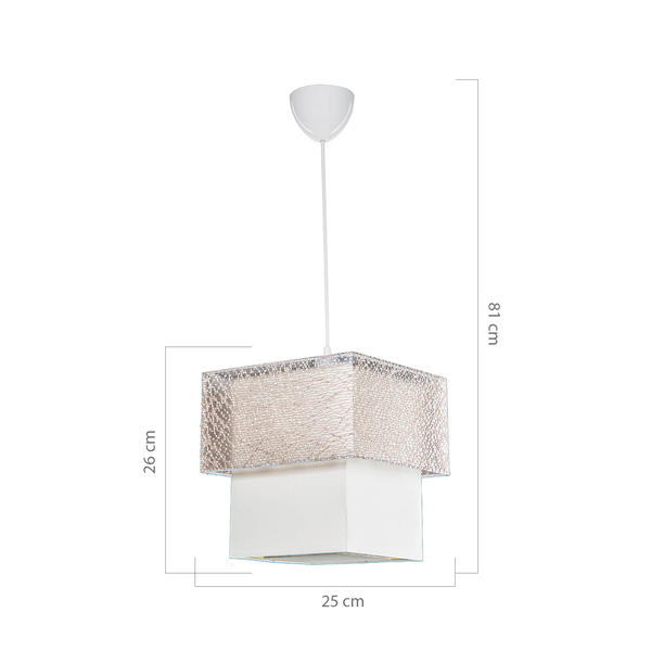 Cake Square Pendant Cream
