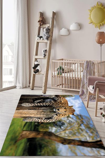 Birkilim Yıkanabilir Dekoratif Halı İpeksi Kaymaz Taban | MLN-IP-HP-761