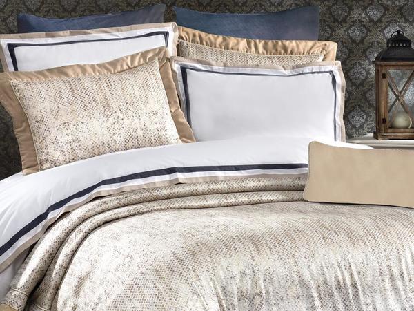 Couvre-lit Ören avec couette double Beige