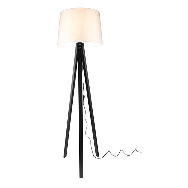 Deko Floor Lamp أسود بودرة القبعة
