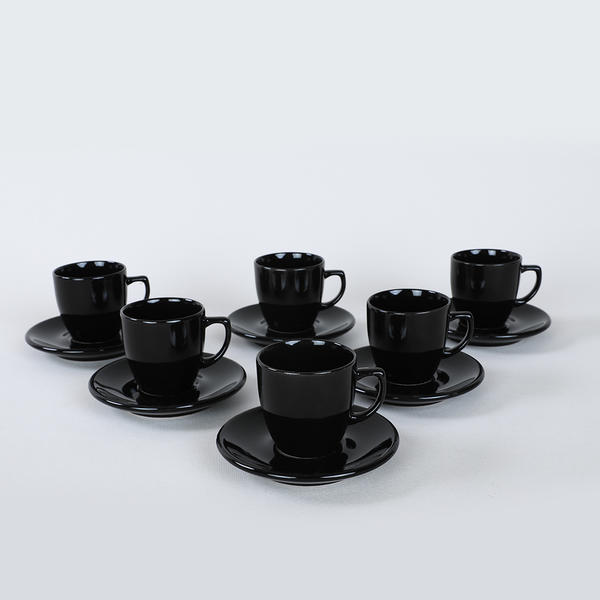 Black Magic Kaffeeset 12 Stück für 6 | Keramika