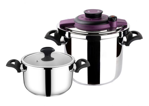 Tantitoni | Powercook Mor Düdüklü Tencere Seti 4+7 Lt