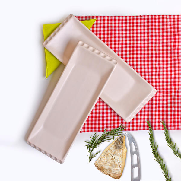 Assiette Kayak Selen Blanc Cassé Mat 33 Cm 2 Pièces | Keramika