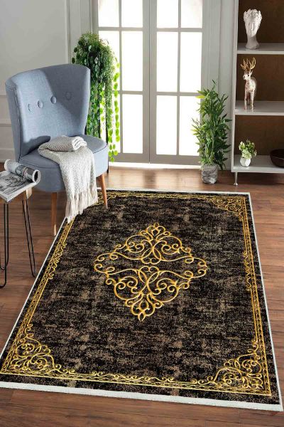 Birkilim Yıkanabilir Dekoratif Halı İpeksi Kaymaz Taban | MLN-IP-HK-0160