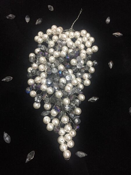 Perles Crystal Stone Colliers Couronne de mariée