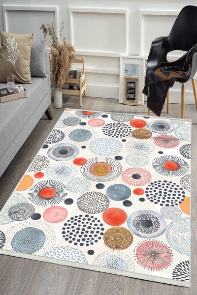 Birkilim Yıkanabilir Dekoratif Halı İpeksi Kaymaz Taban | MLN-IP-HS-500