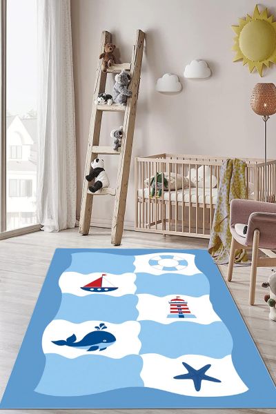 Birkilim Yıkanabilir Dekoratif Halı İpeksi Kaymaz Taban | MLN-IP-HP-755