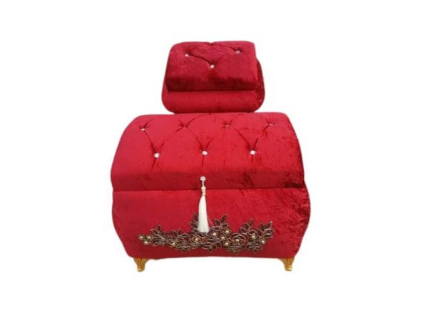 Fiona Luxury Stone Quaste 2er Pack Mitgifttruhe Rot