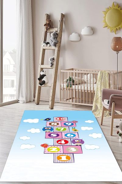 Birkilim Yıkanabilir Dekoratif Halı İpeksi Kaymaz Taban | MLN-IP-HP-738