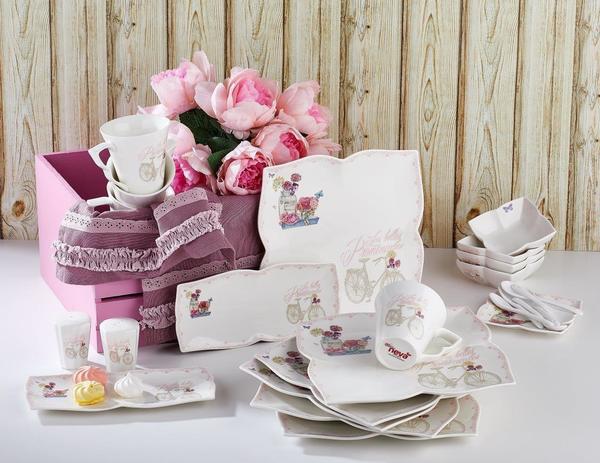 Neva Romantic Rose | 32 Parça | 6 Kişilik | Kahvaltı Takımı | N2500