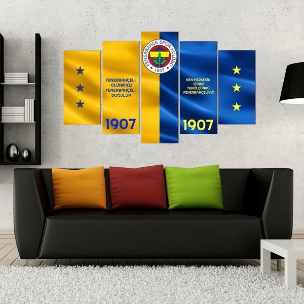 5 Parça Tablo - Fenerbahçe