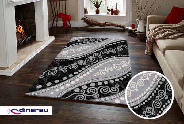 Dinarsu New Florida Lurex Halı | Gri | 24883-995-Grey