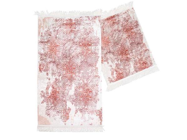 Alvina Rechteckige Badematte Set 2 In 1 Pulver