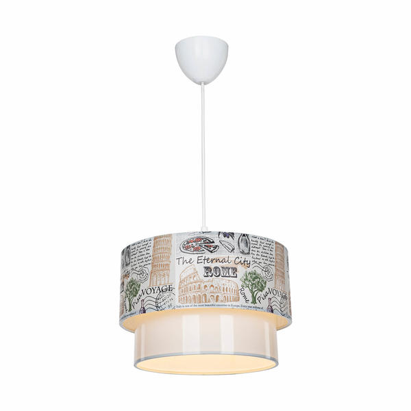 Deko Pendelleuchte - Kunst gemustert