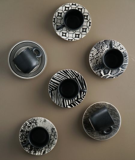 6Lı Seramik Kahve Fincan Takımı