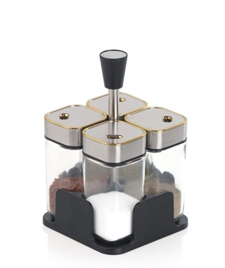 Acar Küche | Gewürz 4er Set mit Metallständer