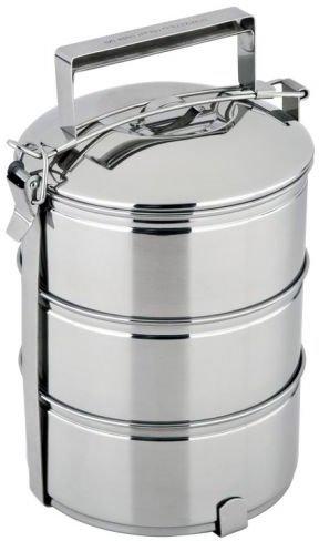 CS-KOCHSYSTEME 3 Katlı Sefer Tası - Yemek Kutusu | Paslanmaz Çelik