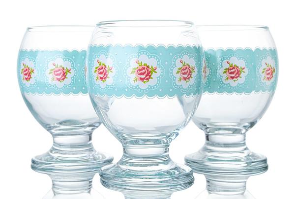 Lav 3'lü Mona Meşrubat Bardağı | 280cc | Mavi | Nec14-sb2637ad