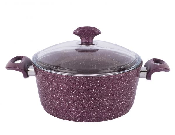 Tantitoni | 24 cm Granıtte Mor DerinTencere