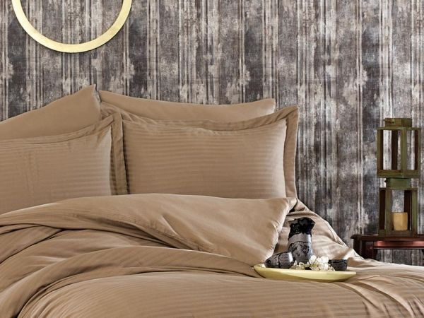 Ensemble de housse de couette double Dowery Hena Cappucino