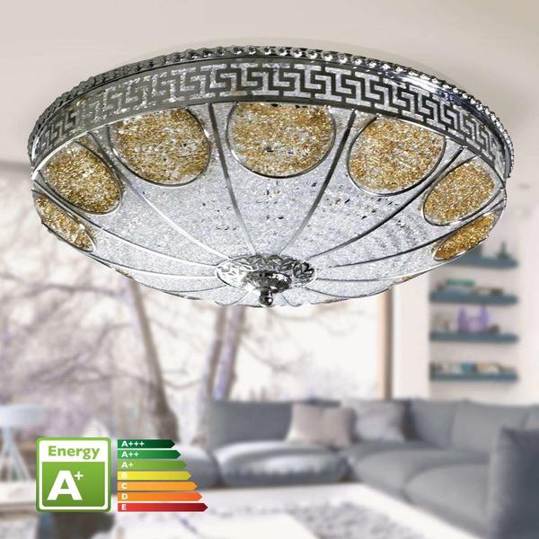 Bavary 58 cm Led Plafonyer Avize | Krom | 2015-44-A58G-chrome