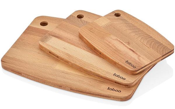Schäfer Taboo | 3 Teilig | Schneidebrett-Set | Küchenbrett-Set | Holzbrett-Set | Schneidbrett-Set | Aus Buchenholz | | 22137