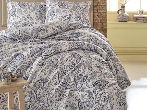 Kristal Linda Çift Kişilik Nevresim Takımı Lacivert | Kristal