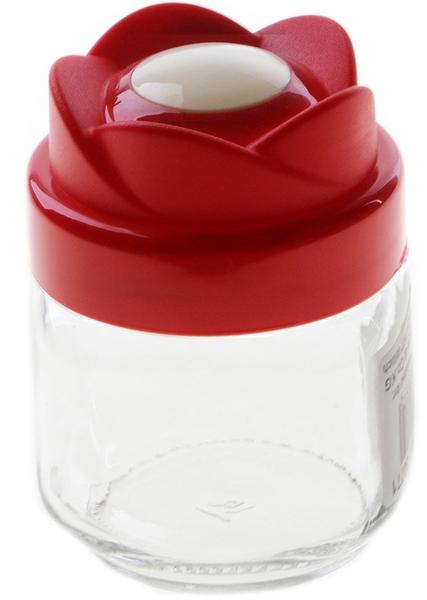 Miradan Cam Kavanoz 200ml Kırmızı