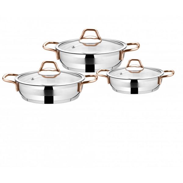 Öz Life | Ada Sade Bakır Omlet Seti 6 Parça