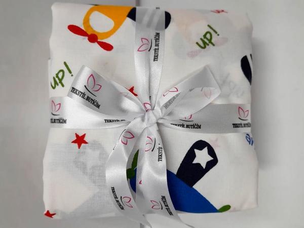 Çeyiz Diyarı Uçak Bebek Nevresim Takımı Beyaz