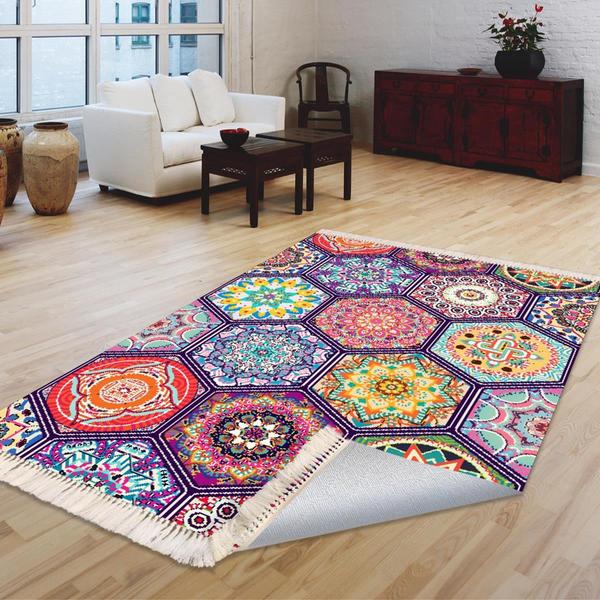 Milano Yıkanabilir Dekoratif Halı Kaymaz Taban | 8mm | MLN-HS499-1